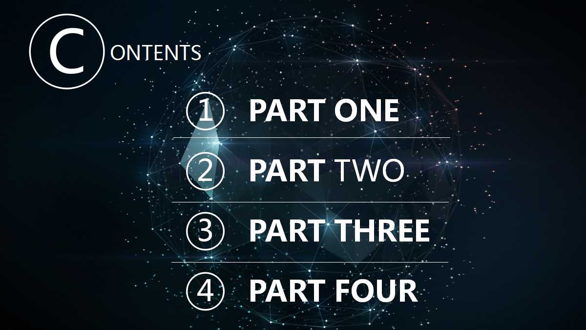 星空科技风年度计划ppt模板