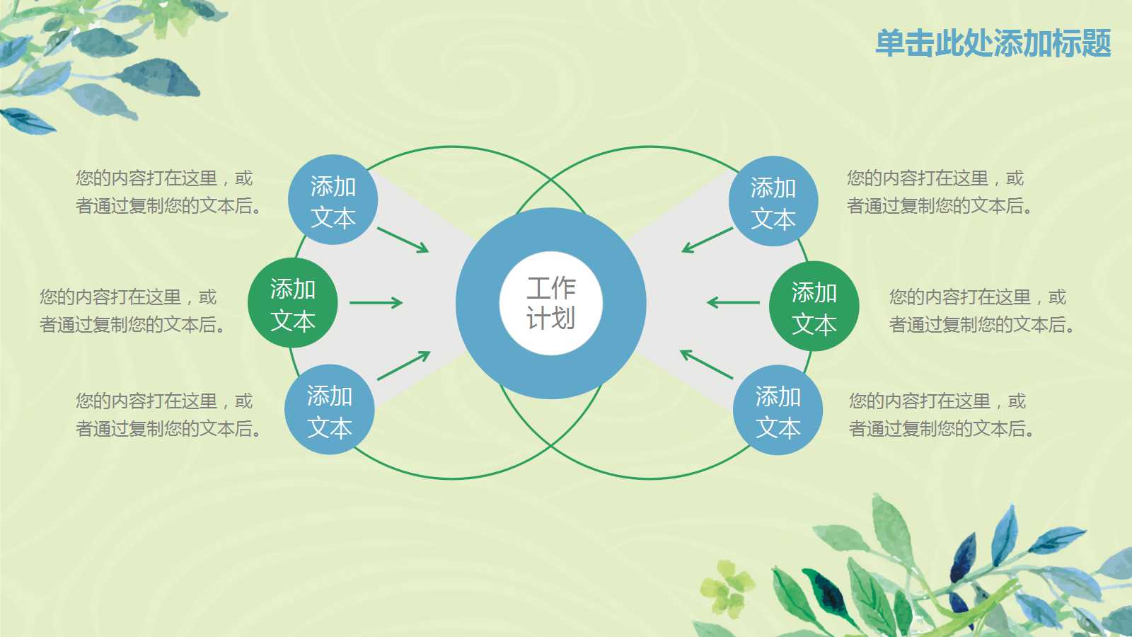 水彩手绘转正述职报告ppt模板