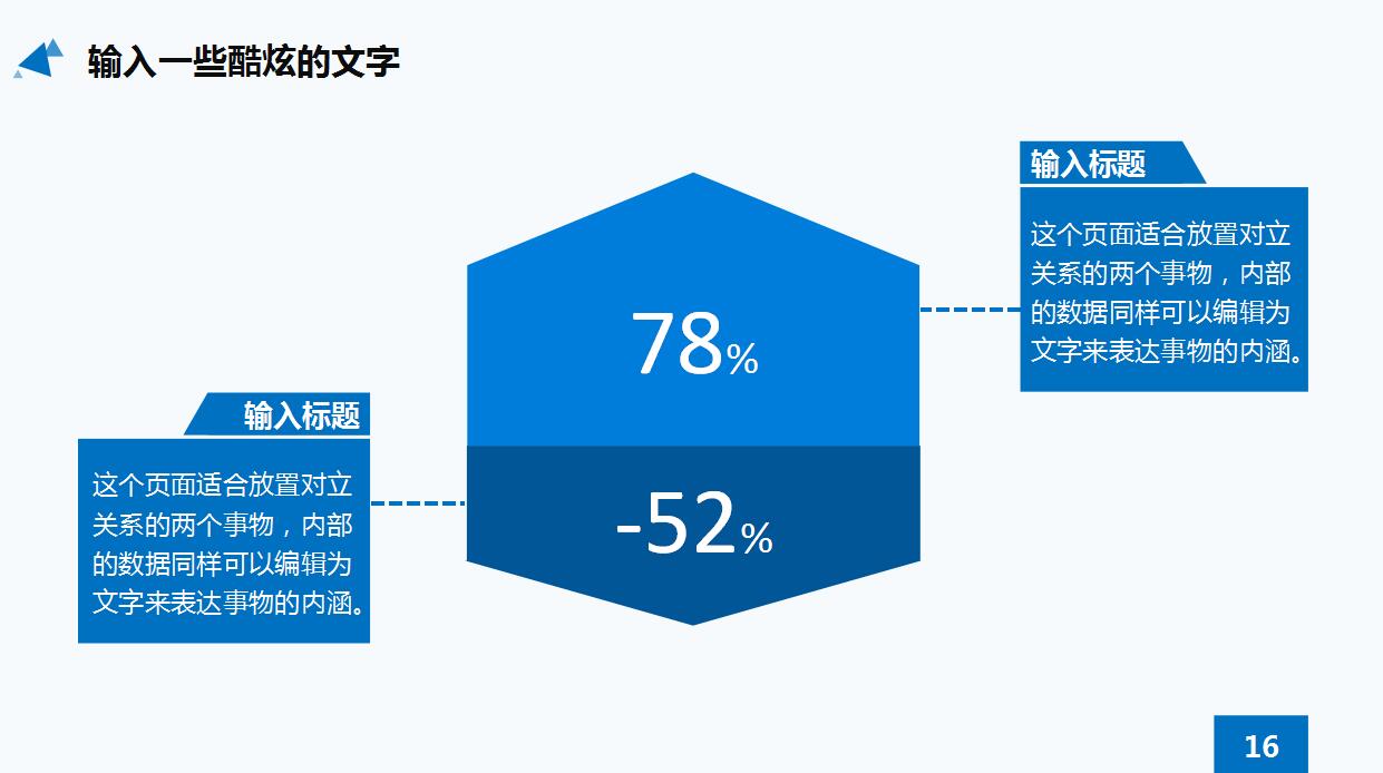 蓝色扁平化学术答辩PPT模板