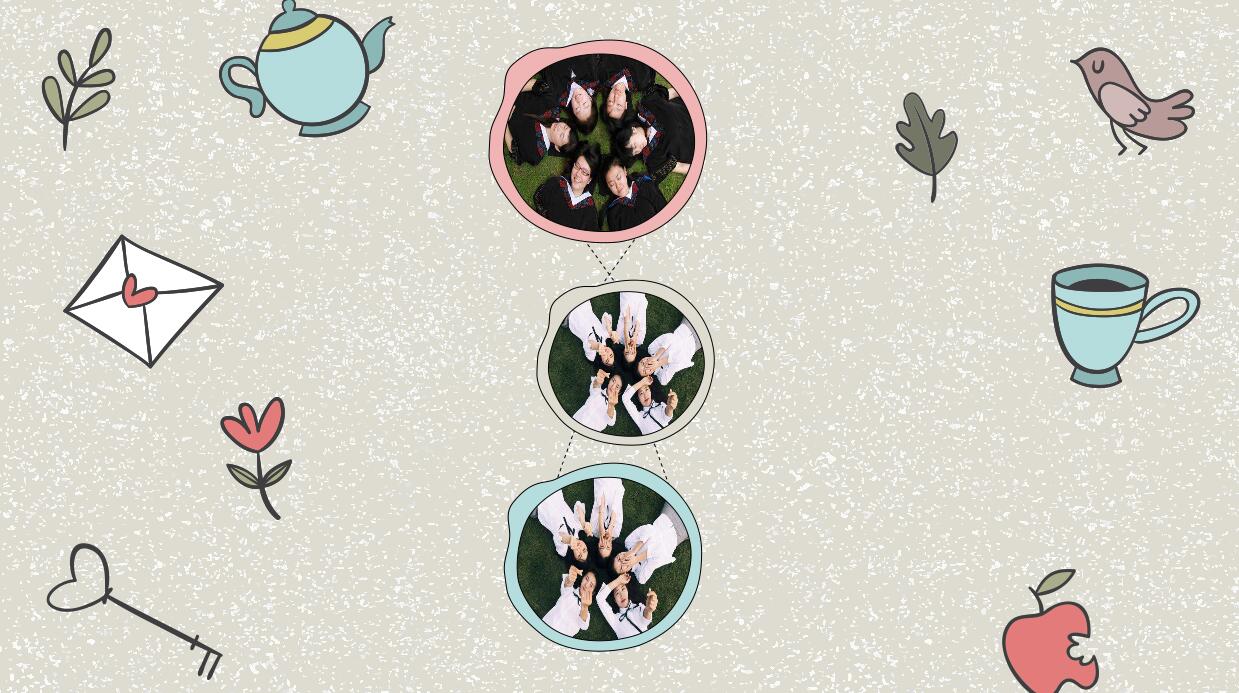 卡通毕业纪念册PPT模板