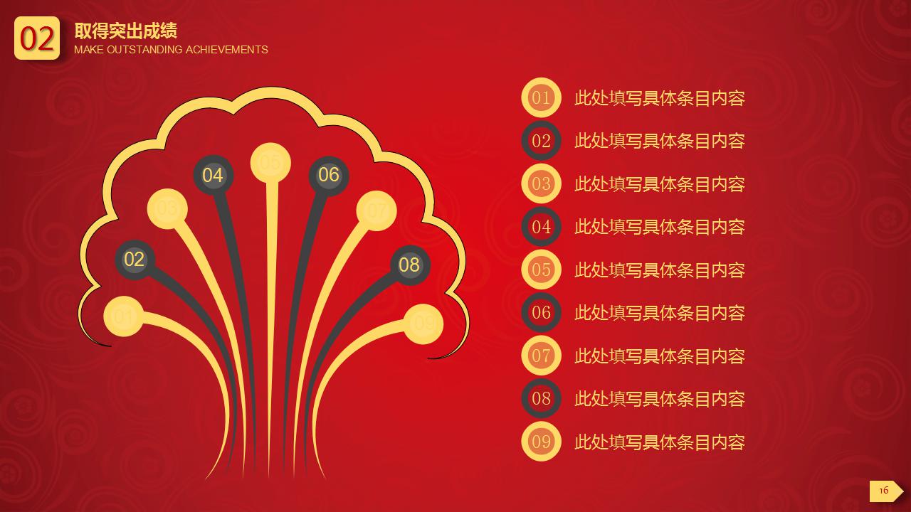红色简洁年终工作总结及新年计划ppt模板