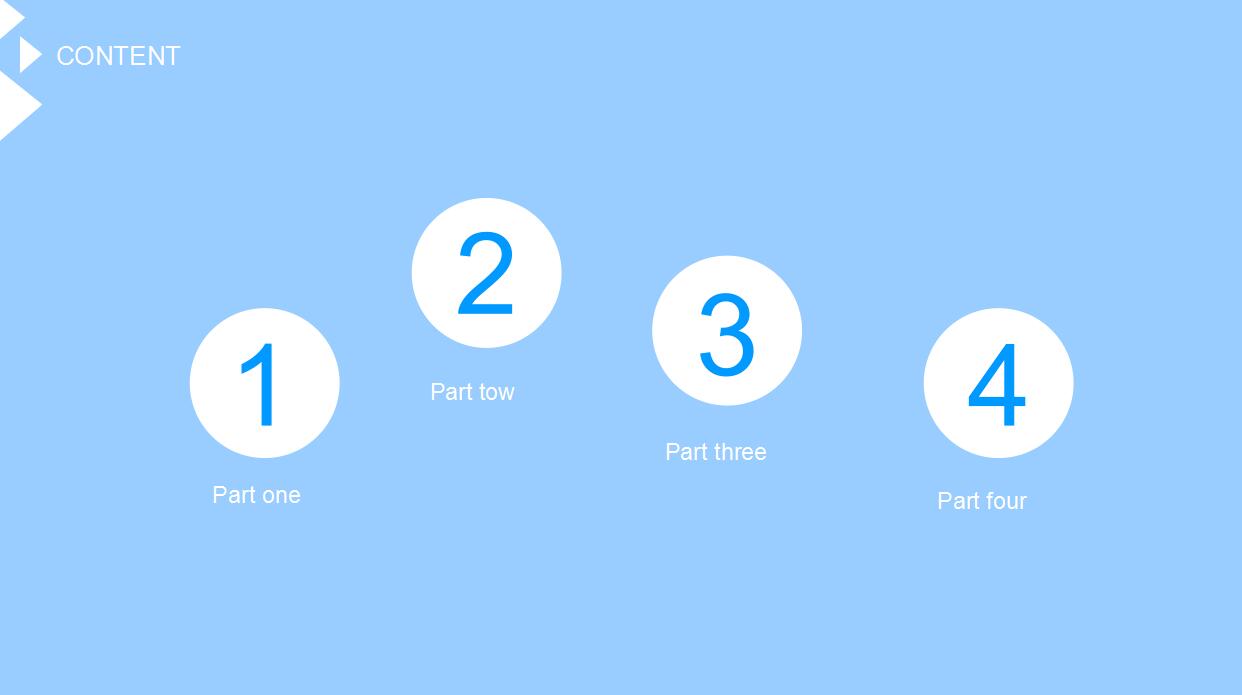 简洁大气扁平化PPT模板