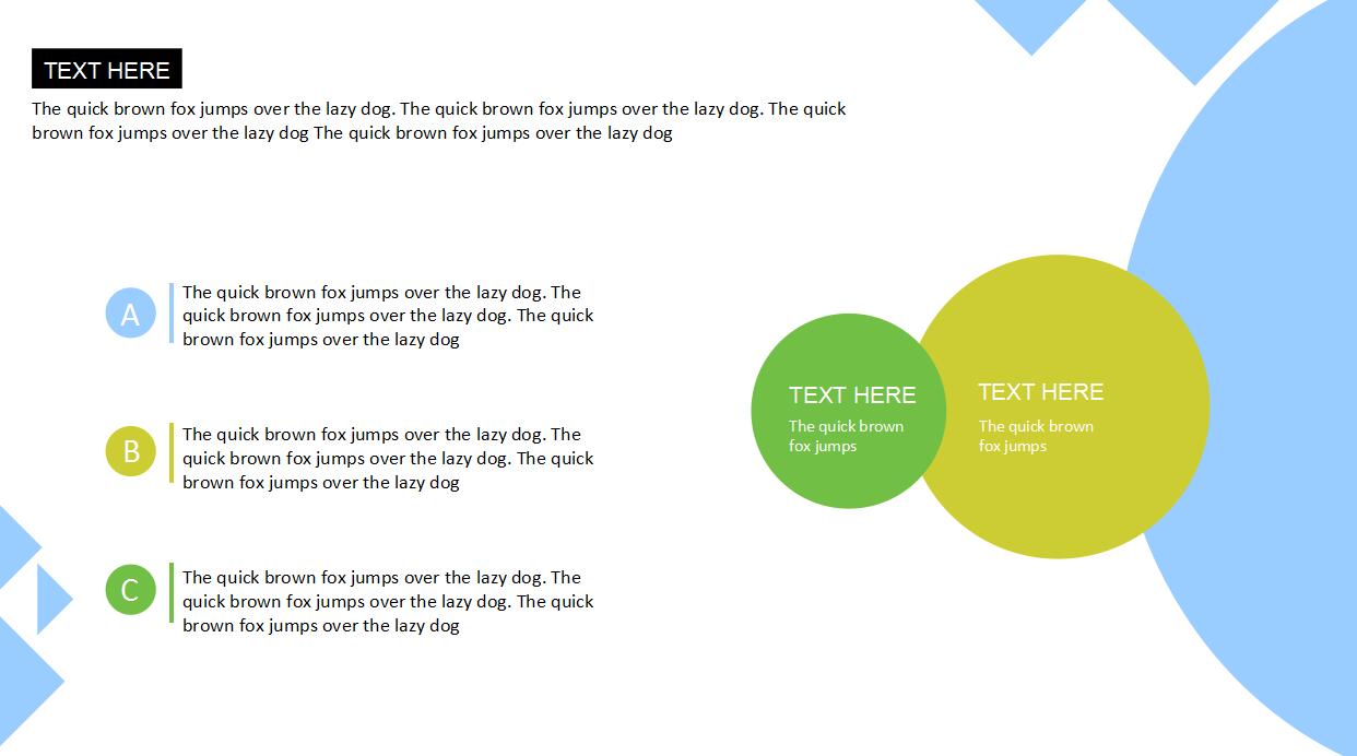 简洁大气扁平化PPT模板