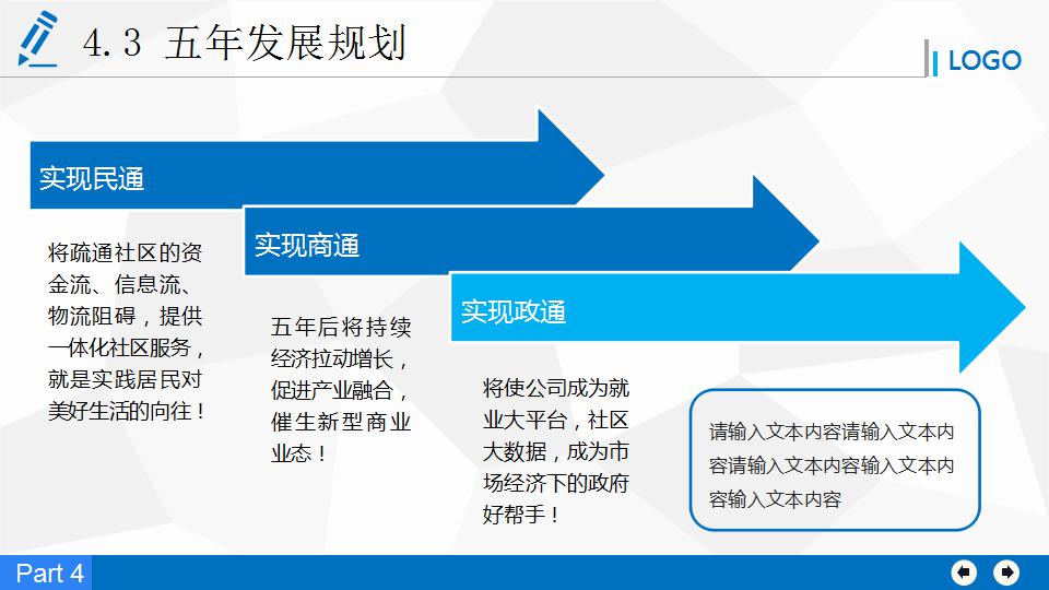 简洁通用商业项目策划书ppt模板