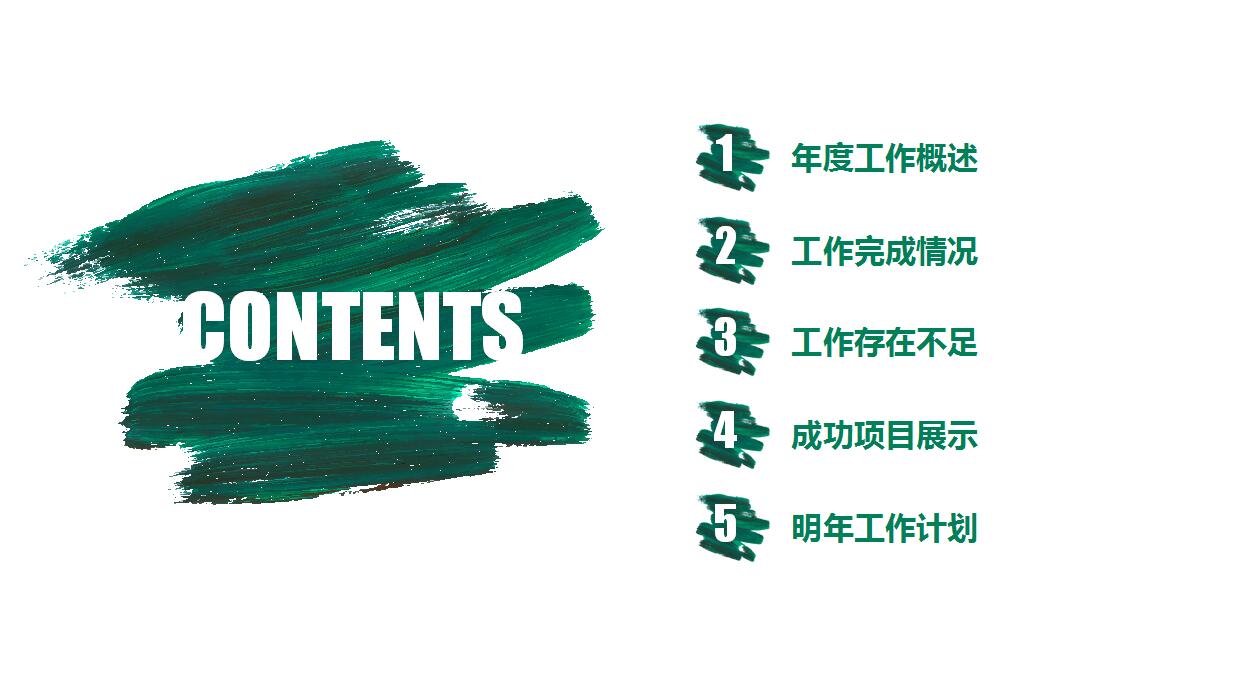 年终总结工作计划PPT模板_绿色简约