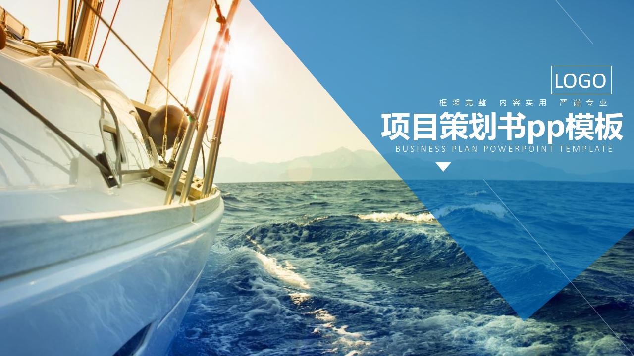 高端商务风项目策划书ppt模板