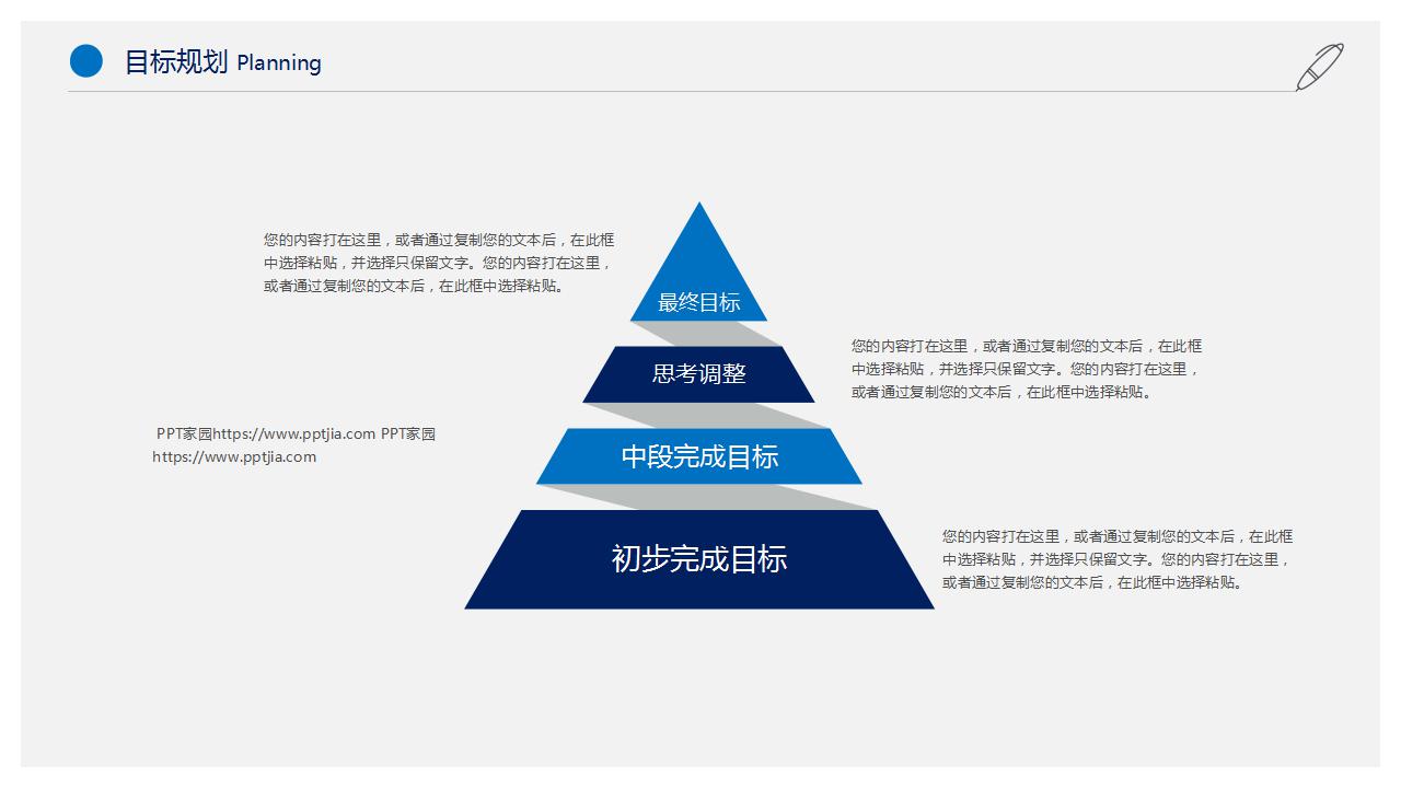 商务简洁职业生涯规划ppt模板