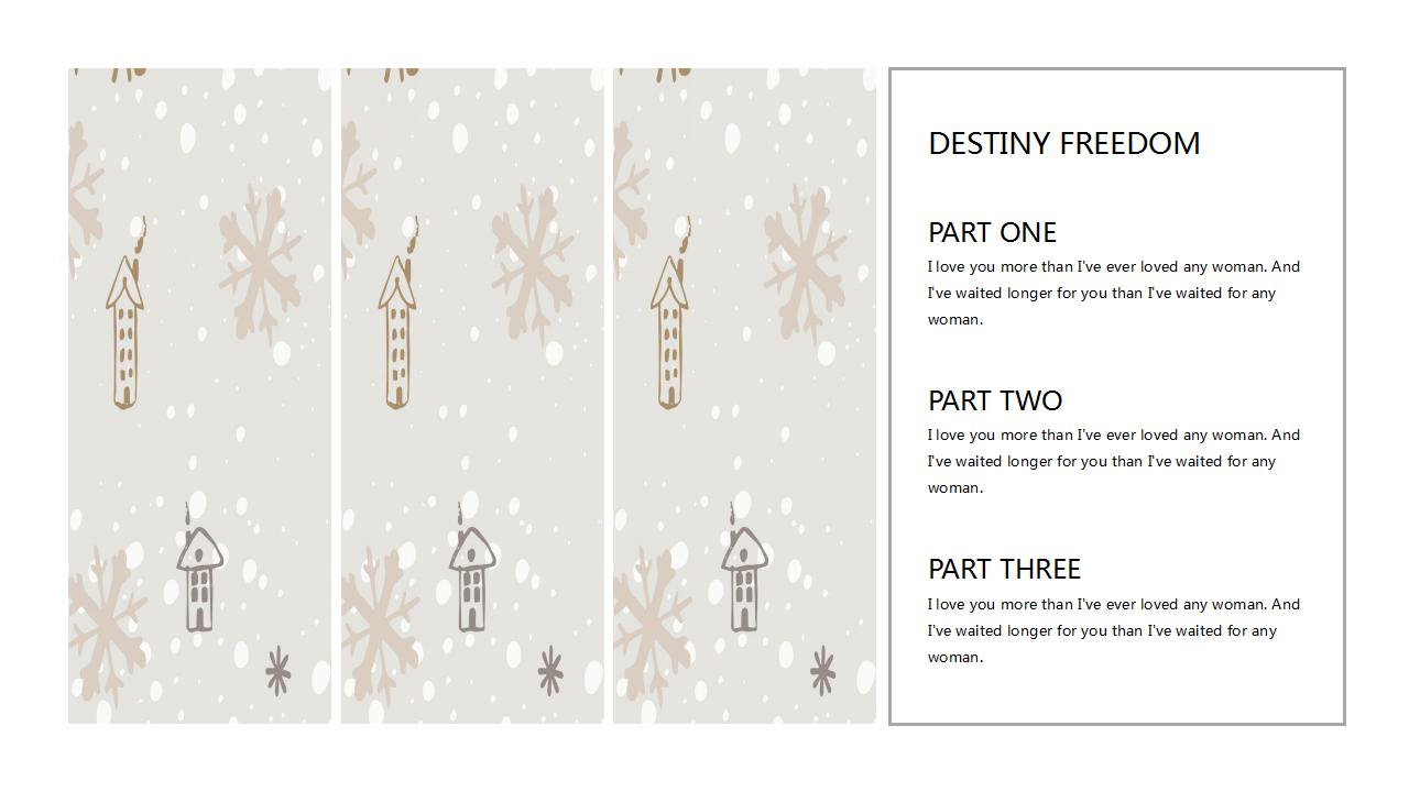 手绘清新圣诞节主题ppt模板