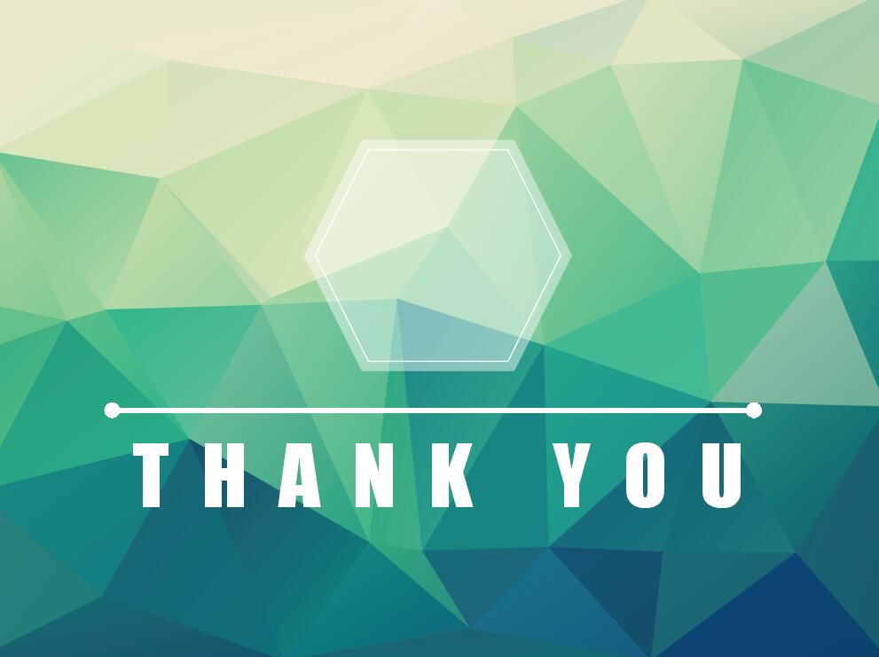 绿色简约低多边形员工培训ppt模板