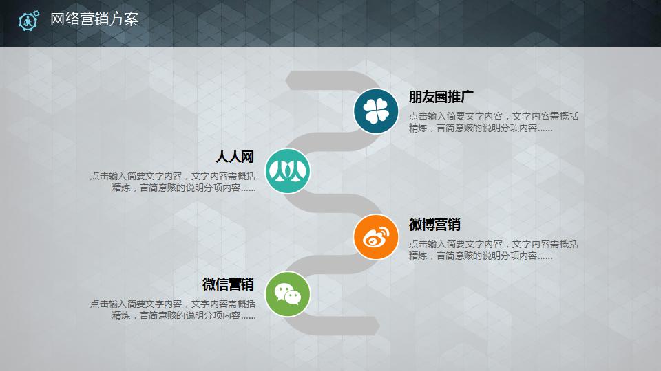 简洁科技风商业计划书ppt模板