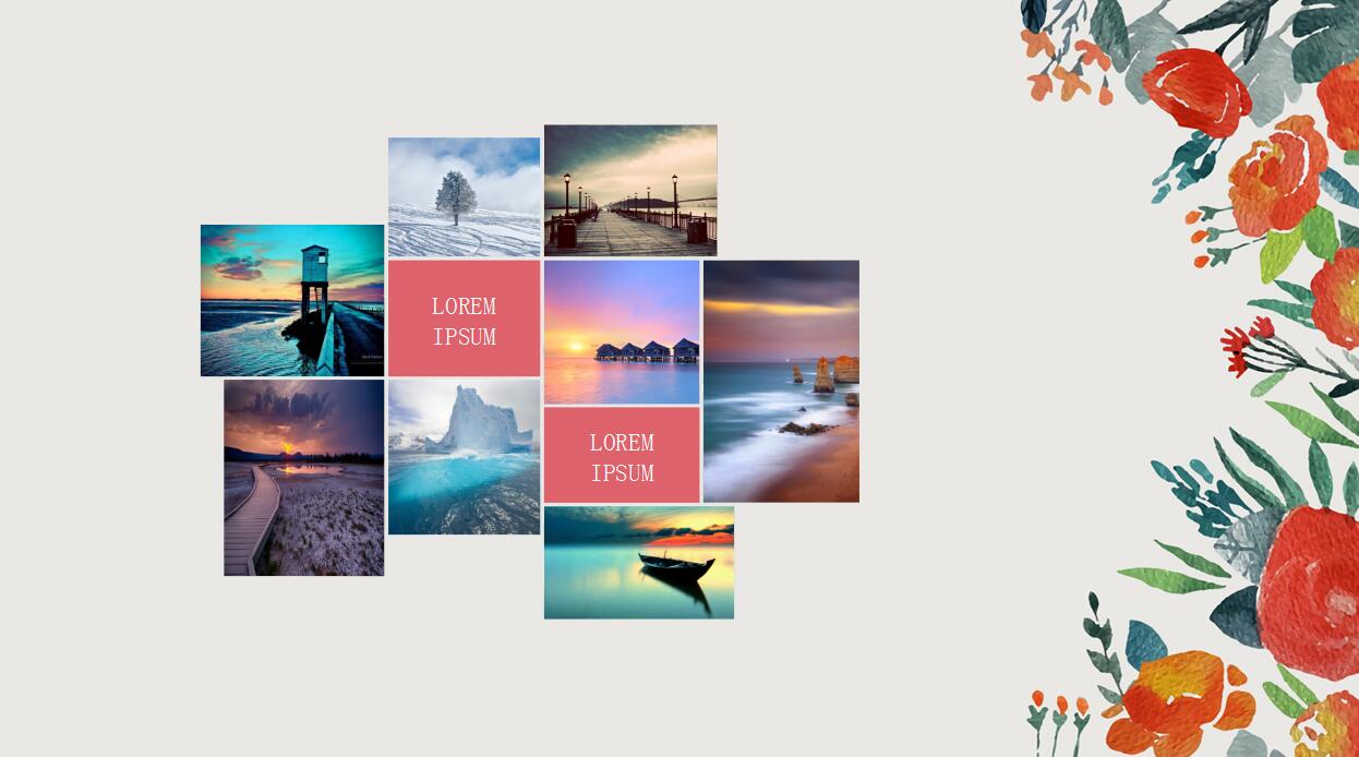 清新文艺韩范精美PPT模板