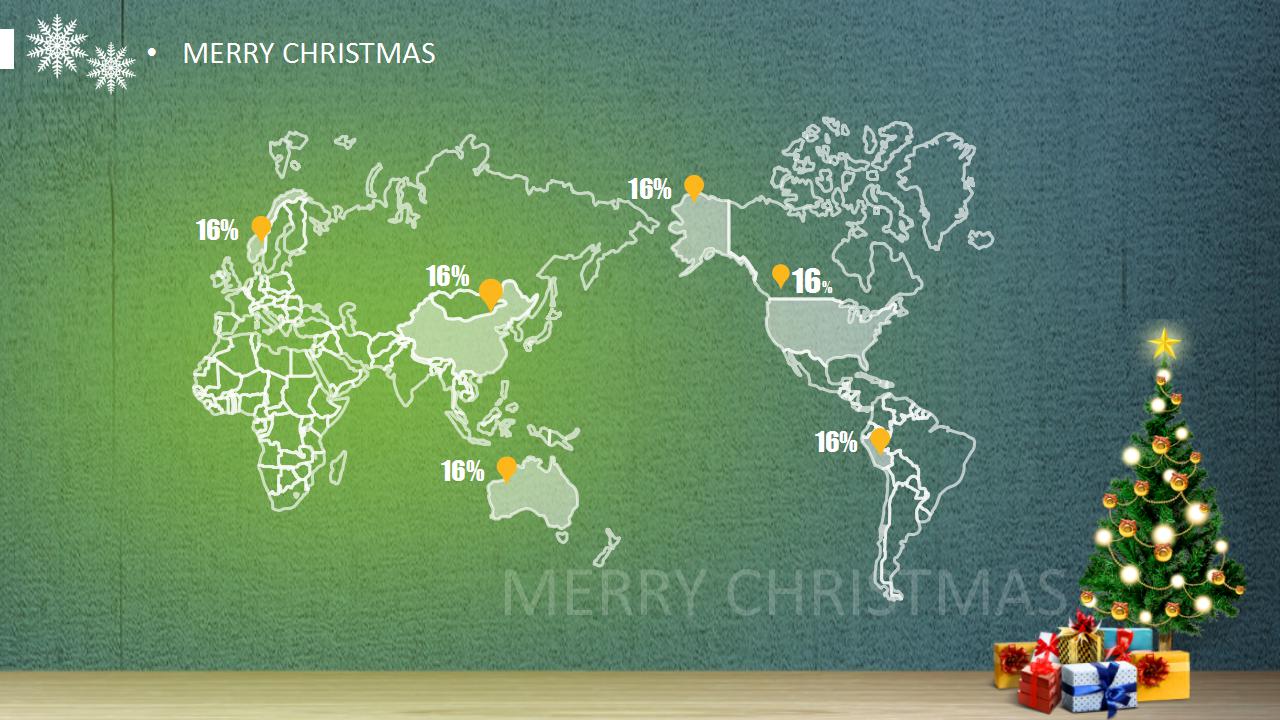 简约创意圣诞节通用ppt模板