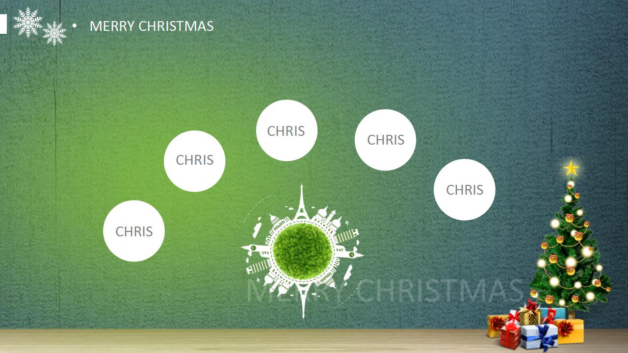 简约创意圣诞节通用ppt模板