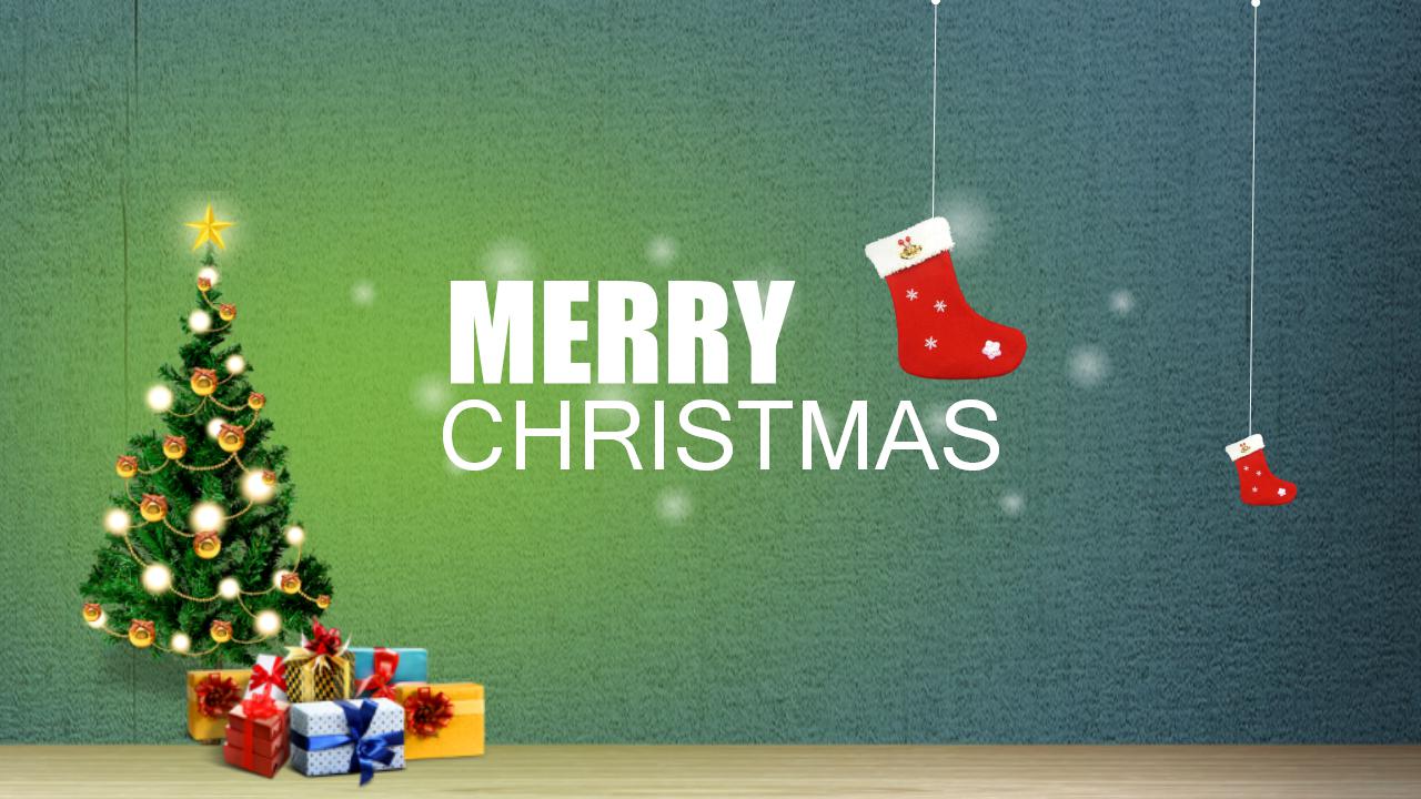 简约创意圣诞节通用ppt模板