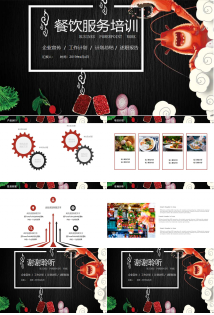 餐饮服务培训ppt模板