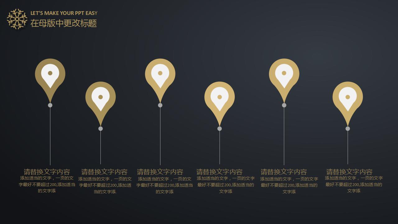 黑色简洁圣诞风格年终汇报ppt模板