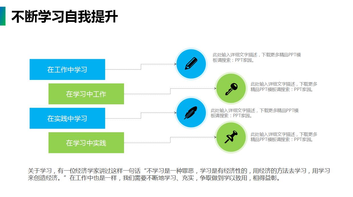 清爽淡雅职业生涯规划PPT模板