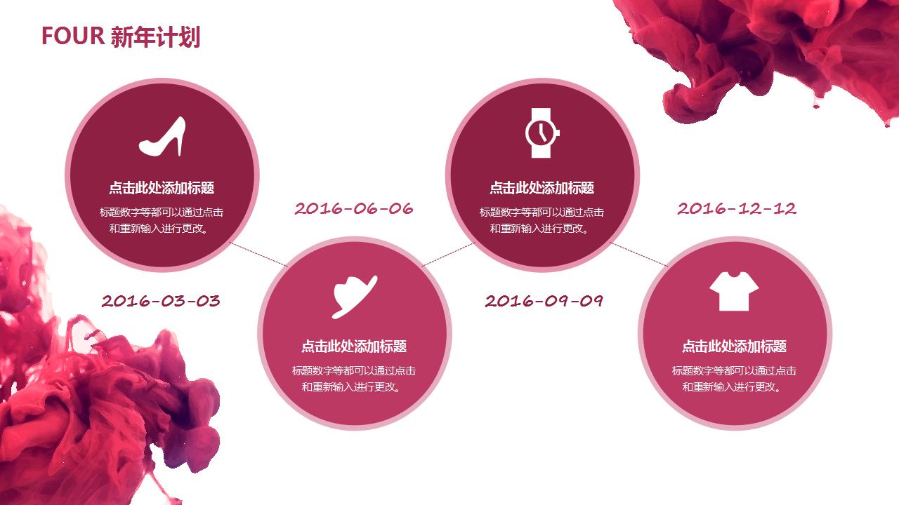 时尚商务年终总结ppt模板