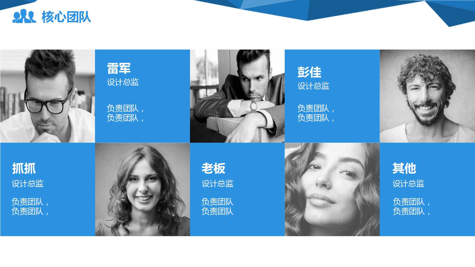 项目计划书模板下载（蓝色精品）