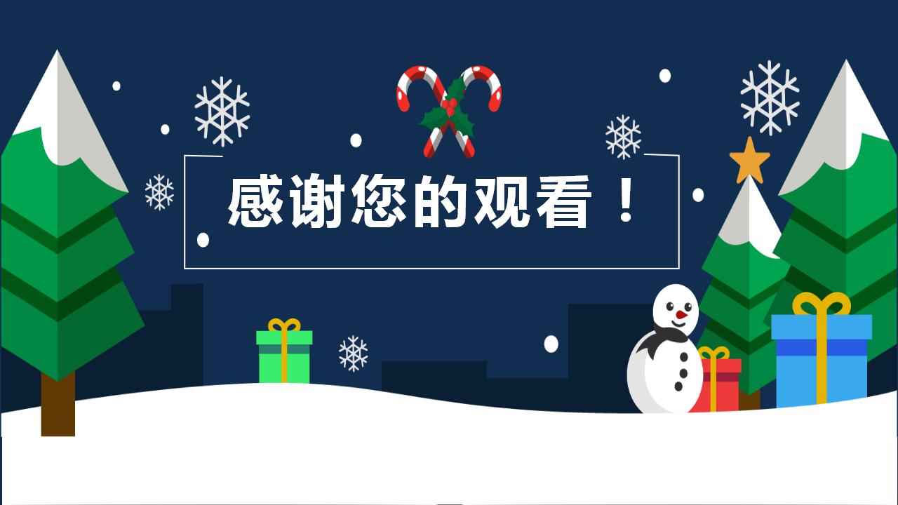 精美卡通圣诞节ppt模板