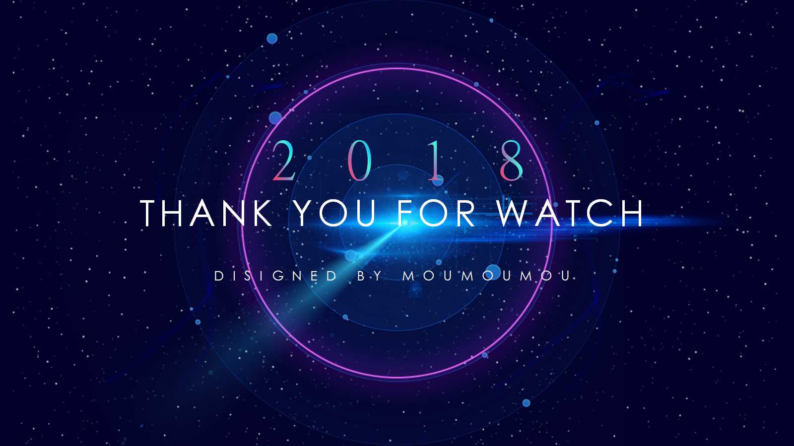 科技风创意星空工作汇报ppt模板