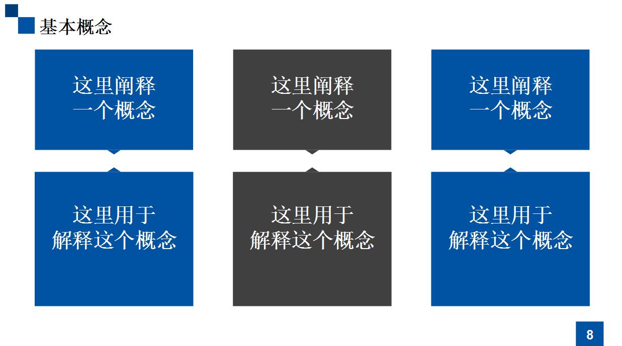 蓝色简约学术答辩PPT模板
