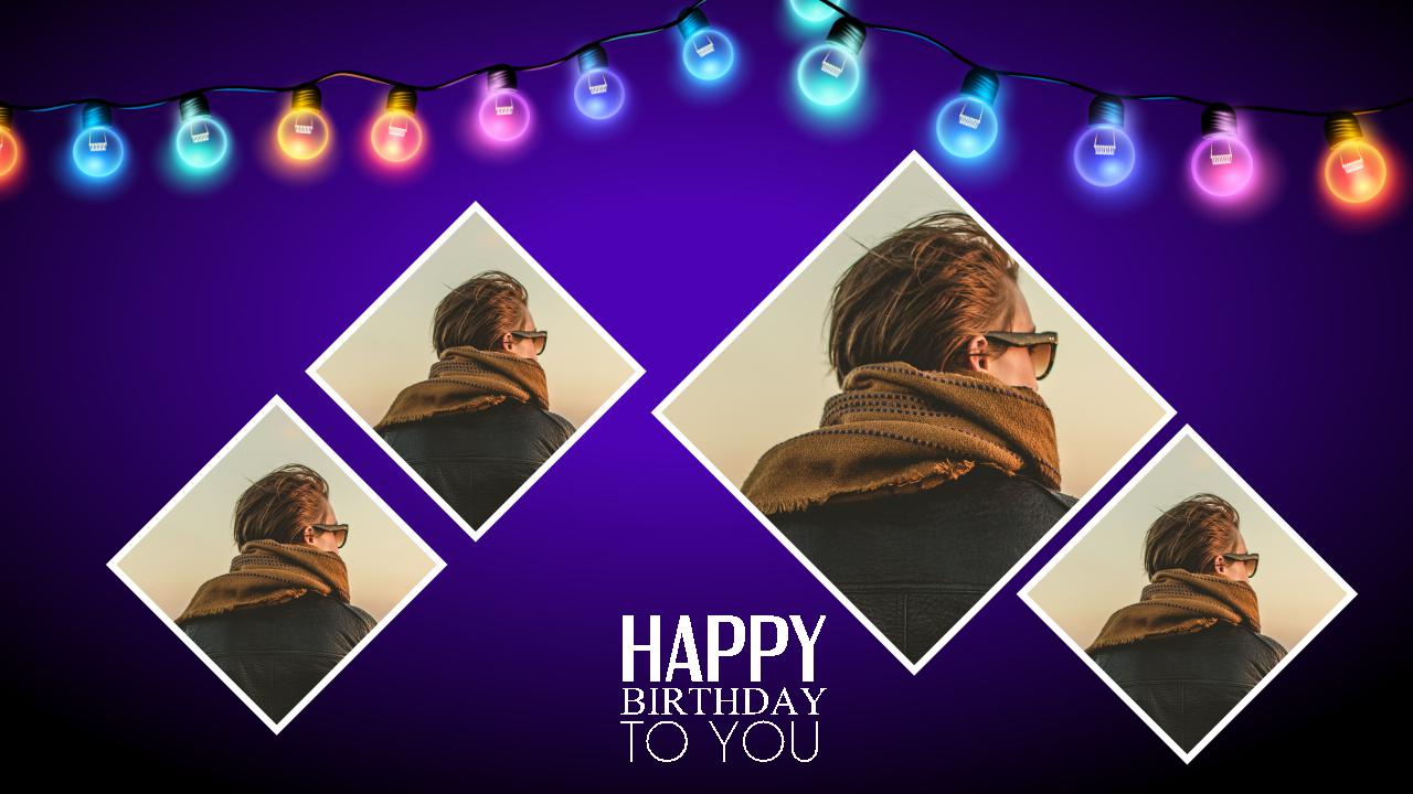 精美简洁生日快乐主题ppt模板