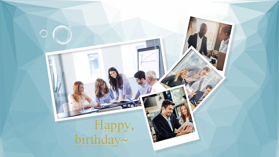 卡通简洁生日会ppt模板