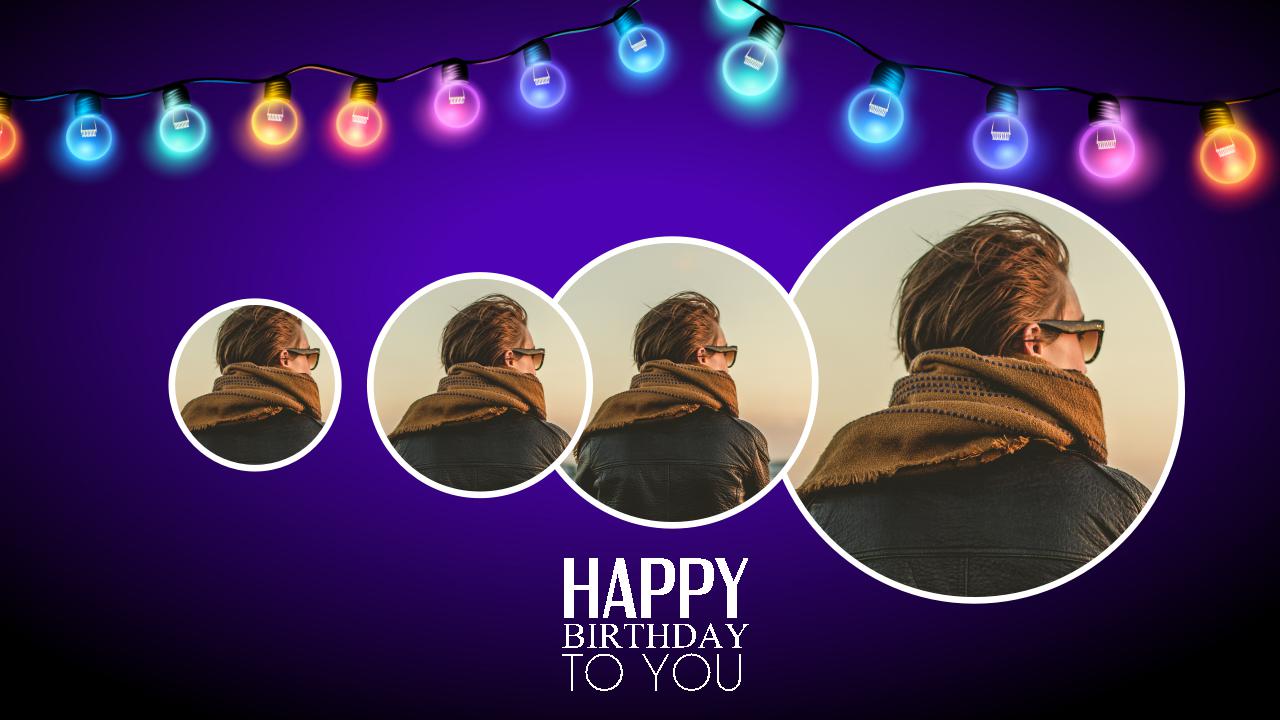 精美简洁生日快乐主题ppt模板