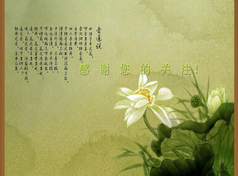 绿色简约中国风通用ppt模板