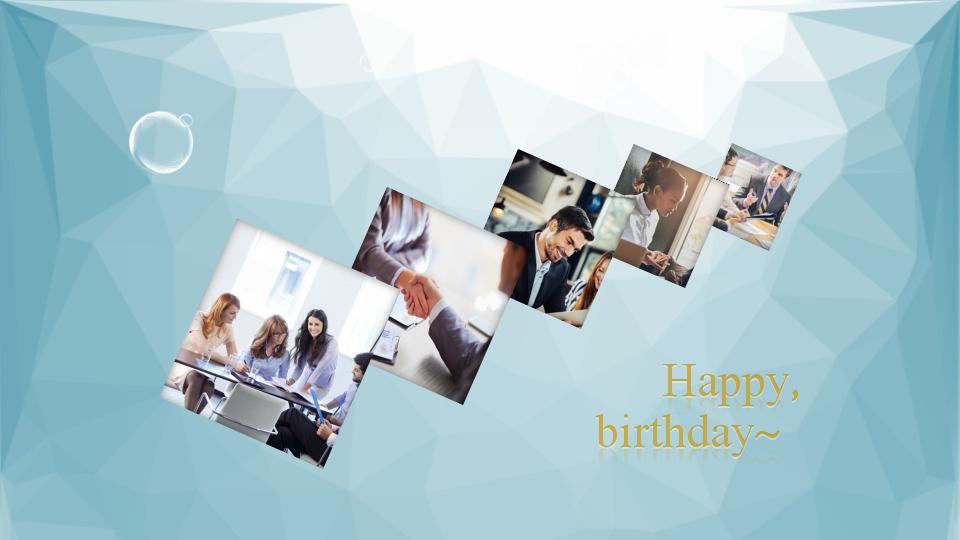 卡通简洁生日会ppt模板