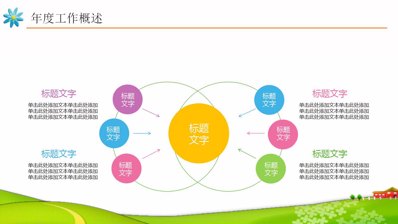 卡通儿童教育培训ppt模板