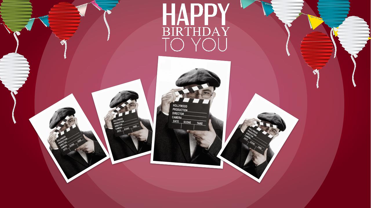 卡通创意生日主题ppt模板