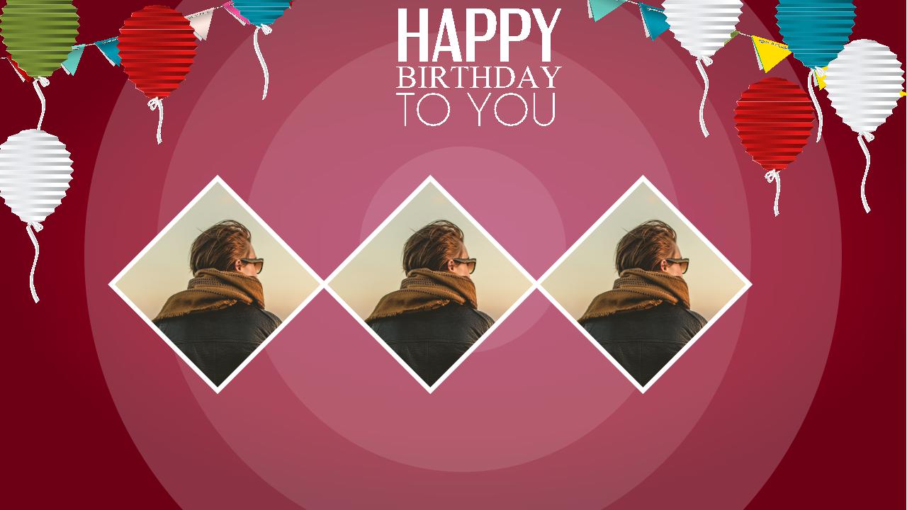 卡通创意生日主题ppt模板