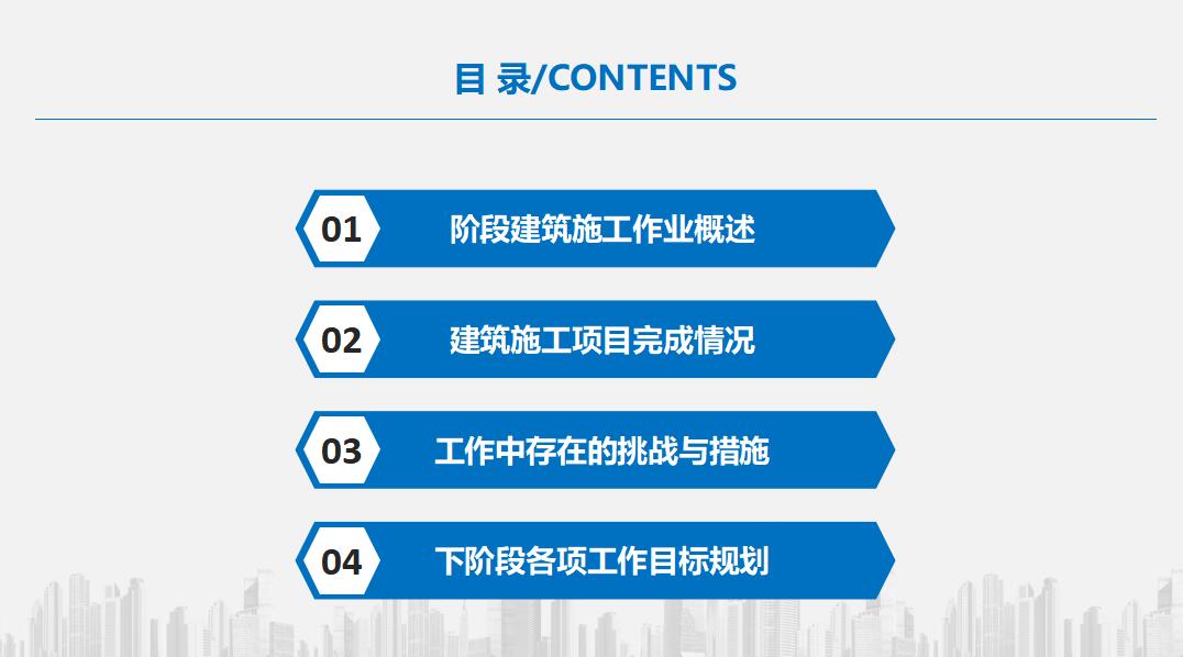 蓝色简约商务工作汇报ppt模板