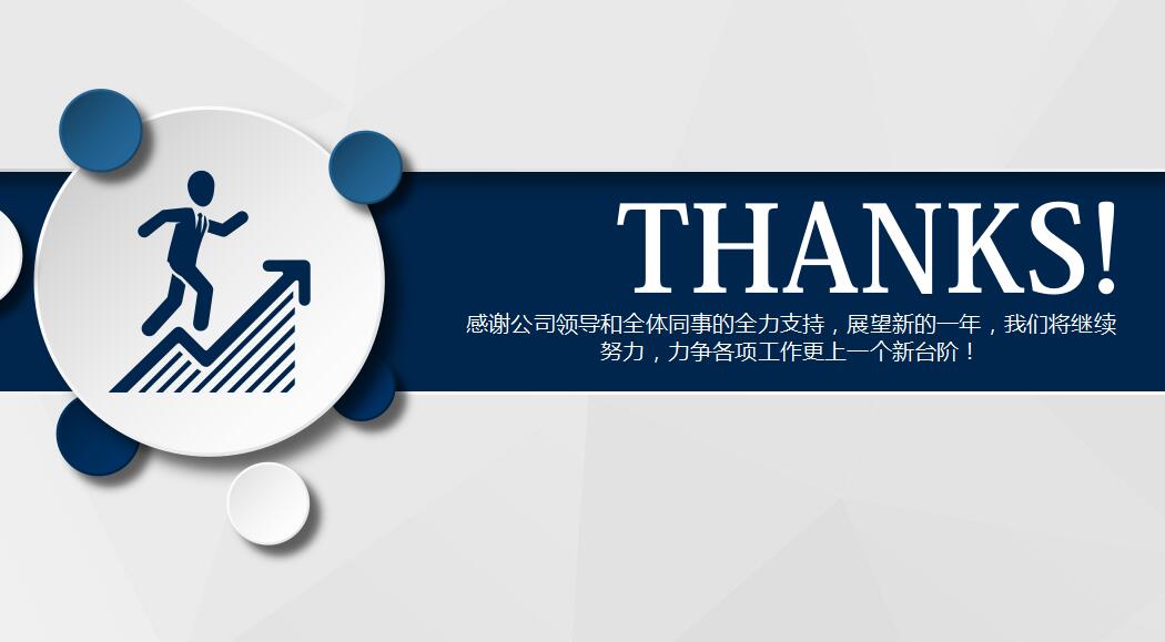 简约时尚年终工作总结ppt模板