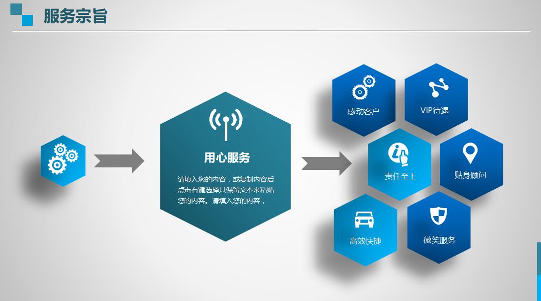 蓝色简约商务公司简介ppt模板