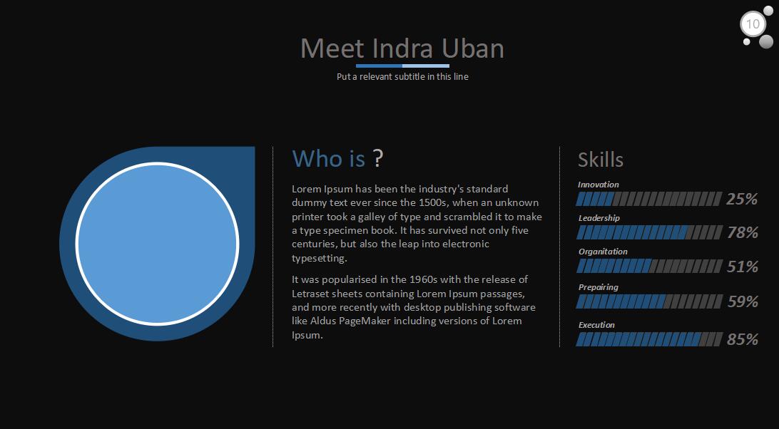 蓝黑欧美商务工作总结汇报ppt模板