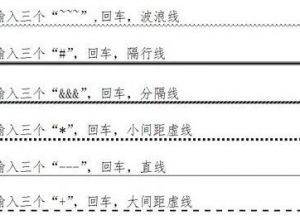 WPS文字如何快速有效输入横线