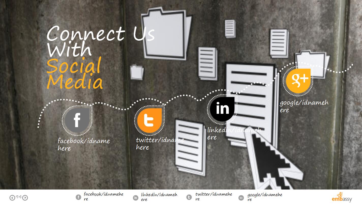 白色英文公司介绍招聘ppt模板