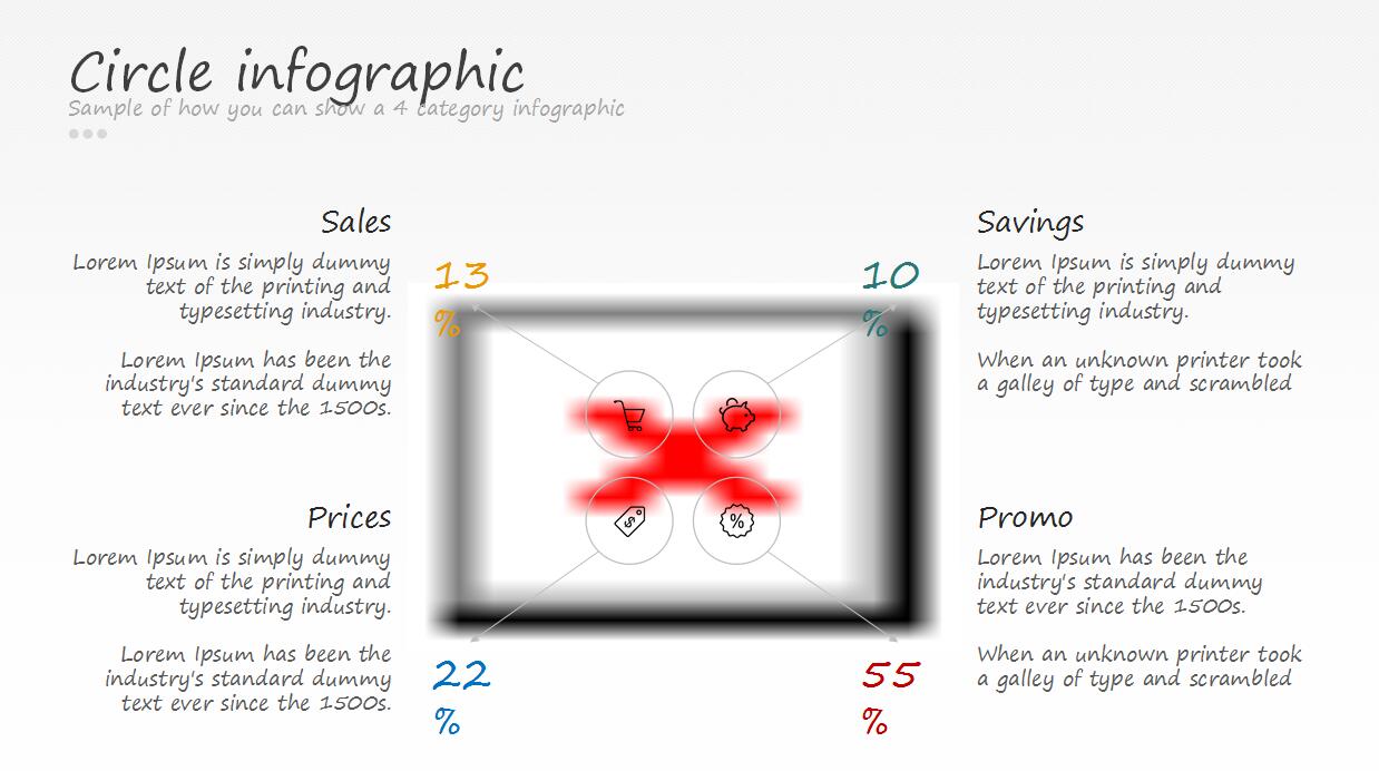 彩色ios风格个人工作总结ppt模板