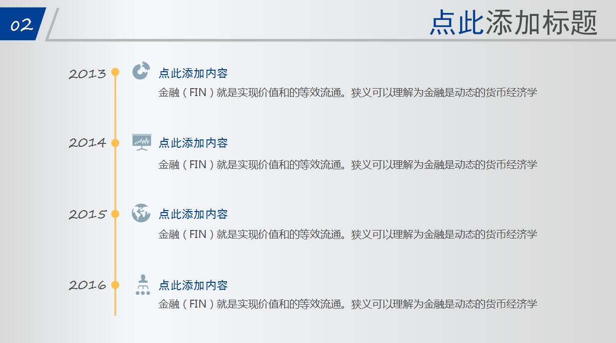 金融行业商务通用工作汇报ppt模板