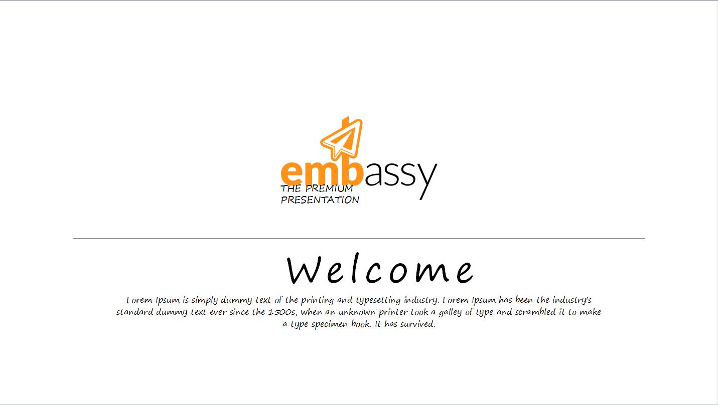 白色英文公司介绍招聘ppt模板