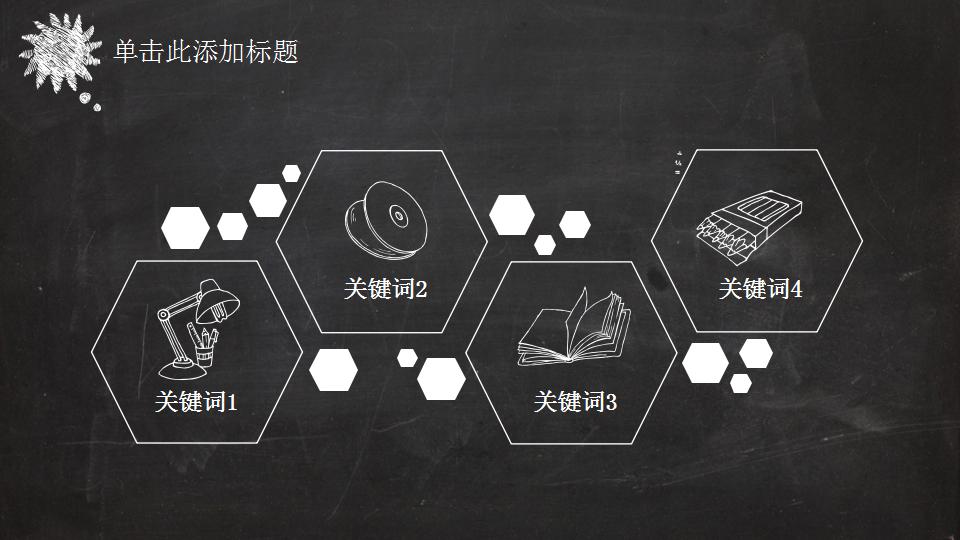创意黑板风格说课ppt模板