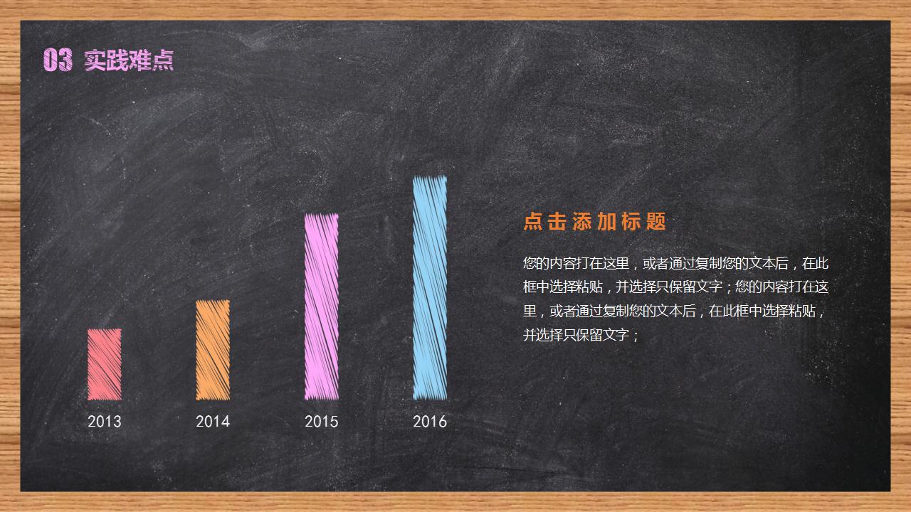 手绘黑板风毕业论文答辩ppt模板