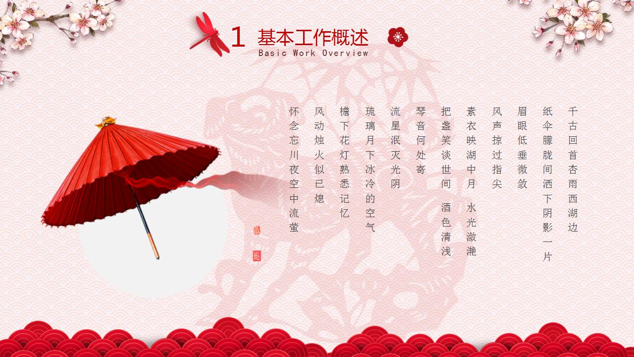 精美中国风元旦工作总结ppt模板