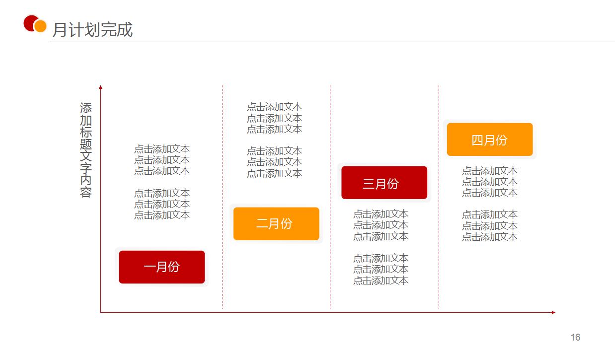 红色大气商务工作计划ppt模板