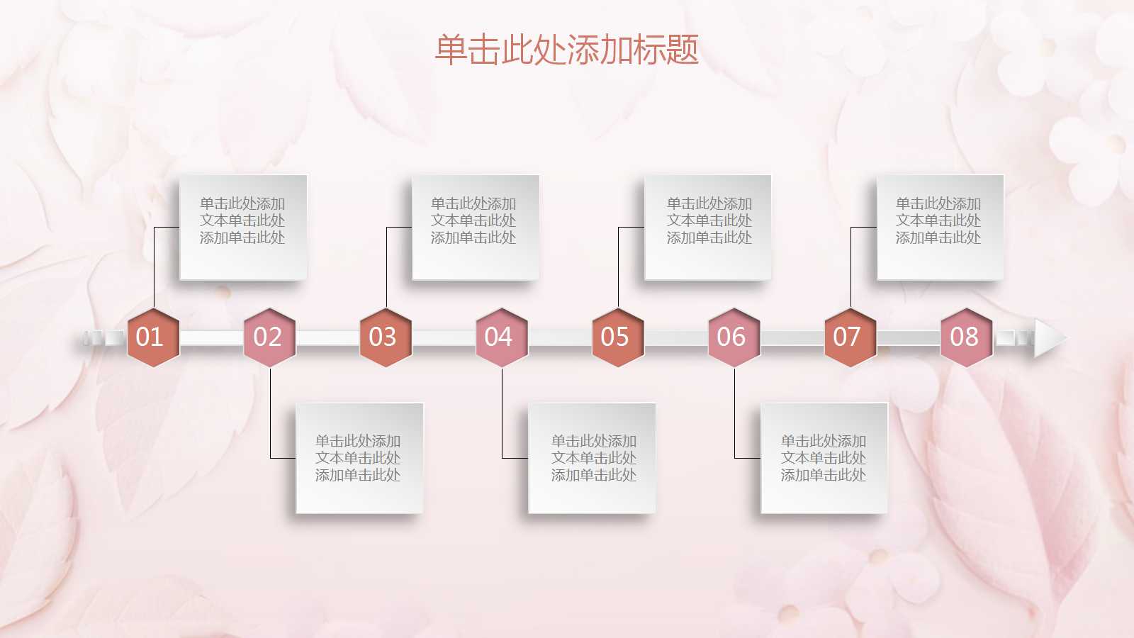 粉色文艺精美年终总结暨新年工作计划ppt模板