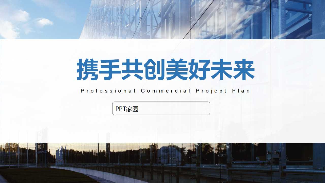 精美简约商业项目计划书ppt模板