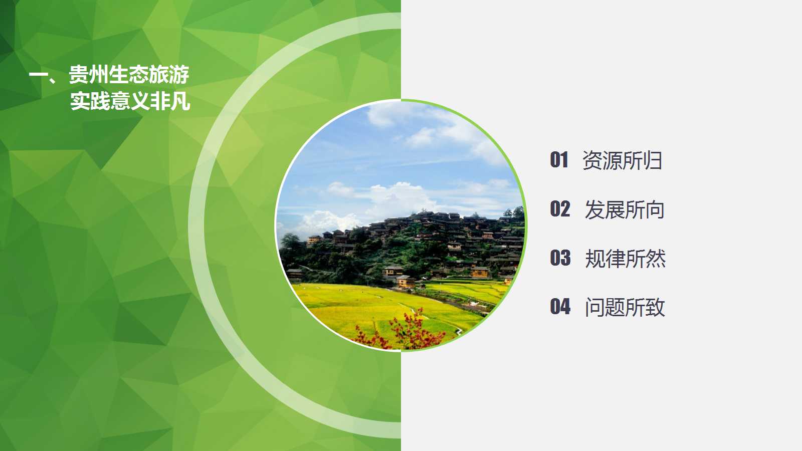 最美家乡ppt模板